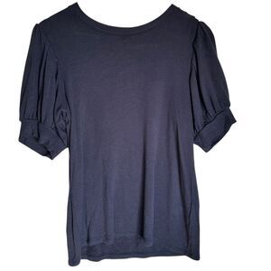 Daily Ritual Shirt Navy Short Sleeve Casual Medium